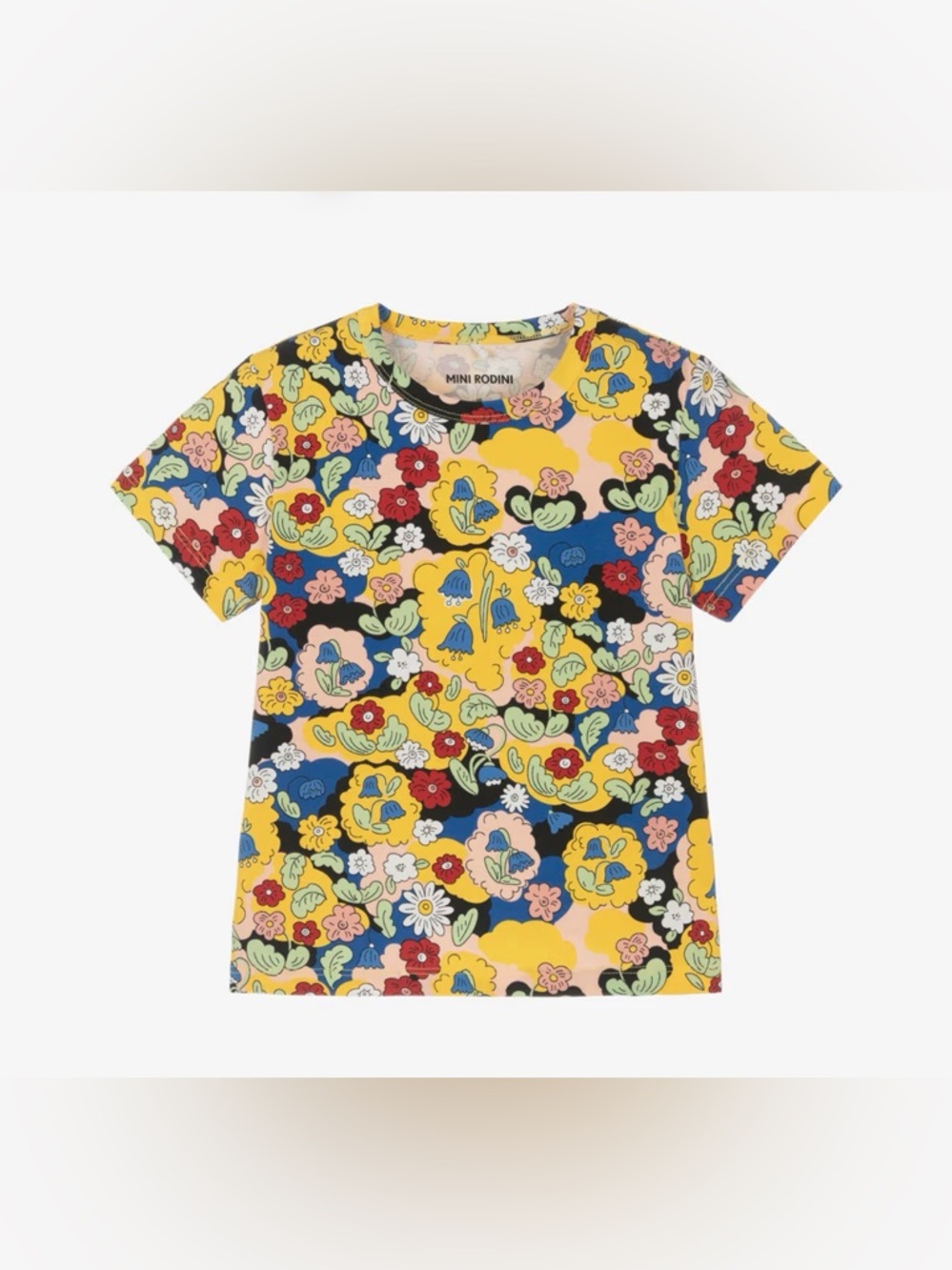 Mini Rodini floral tshirt 1.5-3y toddler